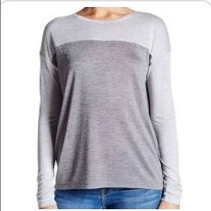 NWT Vince Color Block  Long Sleeve Shirt